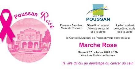 Poussan - La Ville de Poussan participe à la 27ème campagne d' Octobre Rose