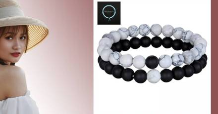  - Fredinno's Bracelets - Bracelet Charme : perles en pierre naturelle