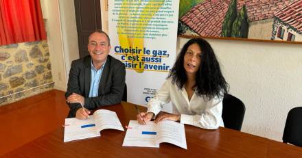 Villevieille - Villevieille et GRDF renouvellent  leur engagement en matière de transition énergétique