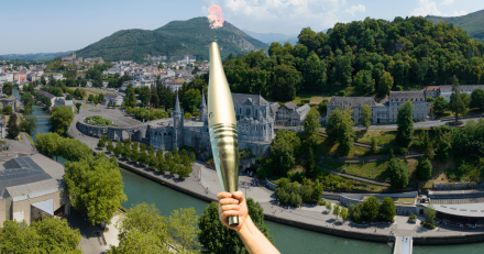 Lourdes - Relai de la flamme paralympique : La Caisse d'Epargne Midi-Pyrénées poursuit sa mobilisation