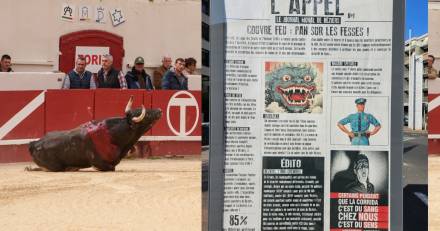 Béziers - Le COLBAC dénonce la propagande pro corrida dans le journal mural de Béziers