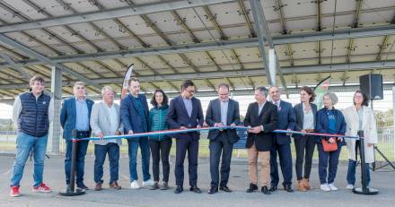 Occitanie - Enercoop Midi-Pyrénées inaugure une ombrière photovoltaïque à Portet-sur-Garonne (31)