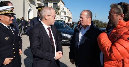 LOUPIAN - Le ministre de la Mer Fabrice LOHER de passage à Loupian et  Marseillan