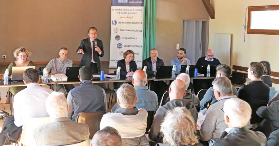 Haute-Garonne - Rencontre territoriale du SDEHG à Mauremont : le programme LED++ salué par les élus des communes